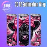 Cheeky Cow 20 OZ Sublimation Transfer