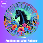 Horse Sublimation Wind Spinners