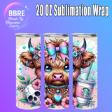 Cheeky Cow 20 OZ Sublimation Transfer