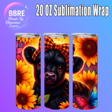 Cheeky Cow 20 OZ Sublimation Transfer