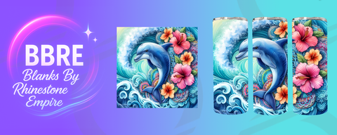 Dolphin 20 OZ Sublimation Print