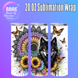 Wolf 20 OZ Sublimation Transfer