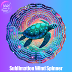 Turtle Sublimation Wind Spinners