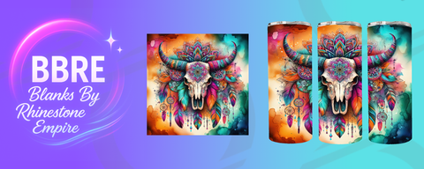 Cow Skull 15 OZ Sublimation Print