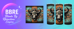 Cow Skull 20 OZ Sublimation Print
