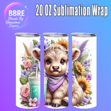 Cheeky Cow 20 OZ Sublimation Transfer
