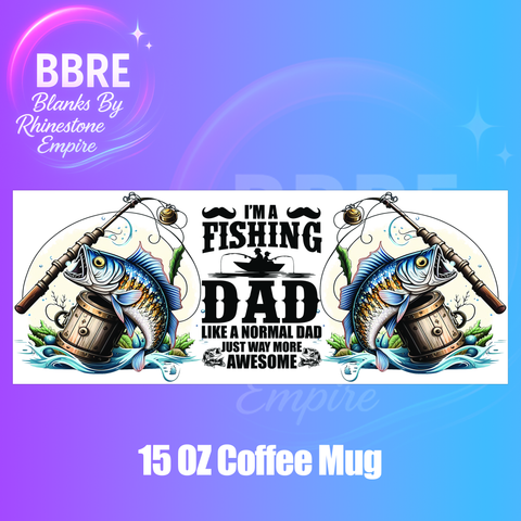 Fishing 15 OZ Cup Wrap