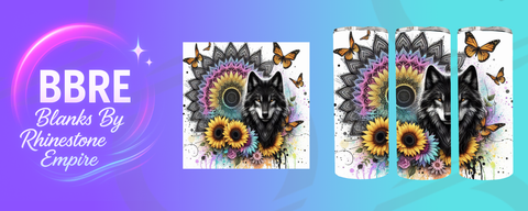Wolf 20 OZ Sublimation Print