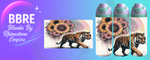 Tiger 24 OZ Sublimation Water Bottle Wrap