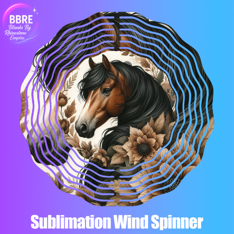 Horse Sublimation Wind Spinners