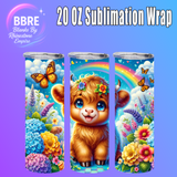 Cheeky Cow 20 OZ Sublimation Transfer