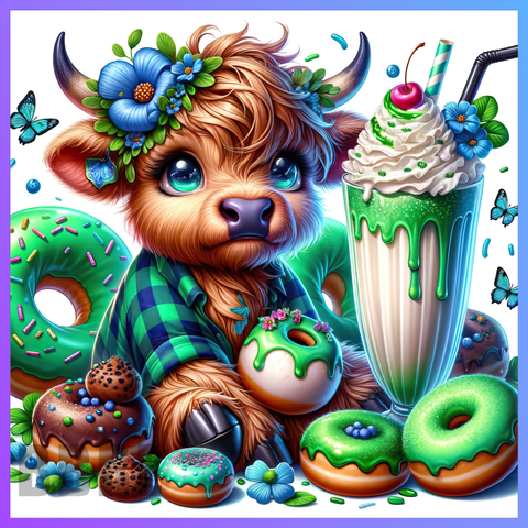 Colorful Cow 20 OZ Wrap