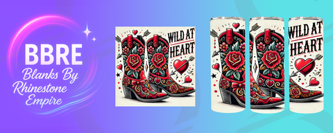 Cowboy Boots 20 OZ Sublimation Print