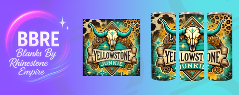 Cow Skull 20 OZ Sublimation Print