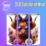 Cheeky Cow 20 OZ Sublimation Transfer