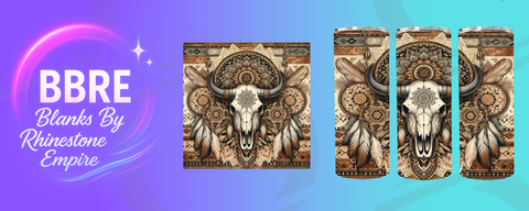 Cow Skull 20 OZ Sublimation Print