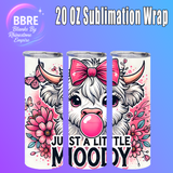 Cheeky Cow 20 OZ Sublimation Transfer