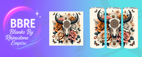 Cow Skull 15 OZ Sublimation Print