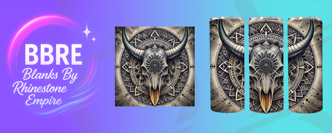 Cow Skull 15 OZ Sublimation Print