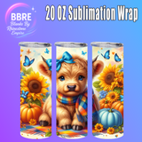 Cheeky Cow 20 OZ Sublimation Transfer