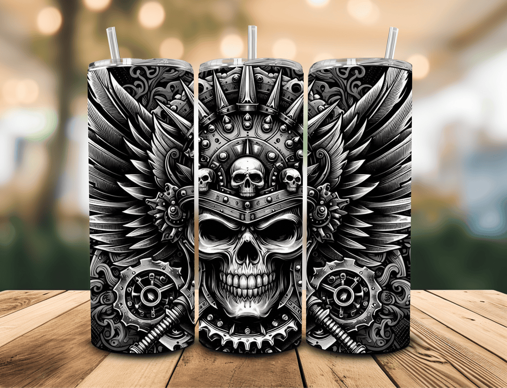 Black & White Skull