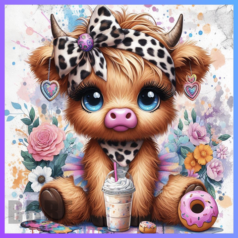 Colorful Cow 20 OZ Wrap