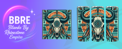 Cow Skull 20 OZ Sublimation Print
