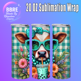 Cheeky Cow 20 OZ Sublimation Transfer