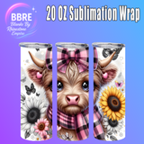 Cheeky Cow 20 OZ Sublimation Transfer