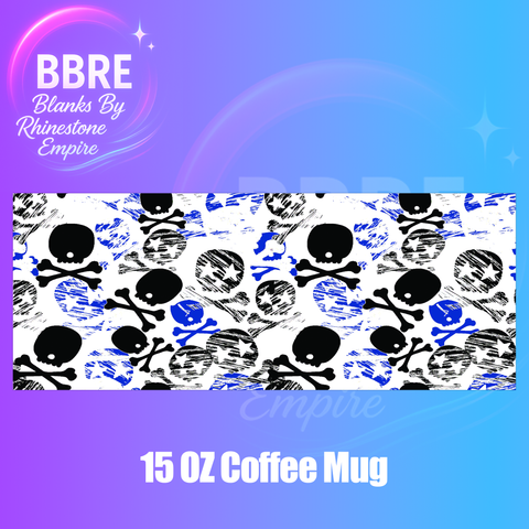 Skulls 15 OZ Cup Wrap