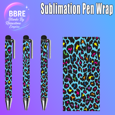 Leopard Print Sublimation Pen Wrap