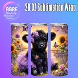 Cheeky Cow 20 OZ Sublimation Transfer