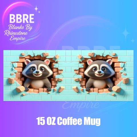Raccoon 15 OZ Cup Wrap