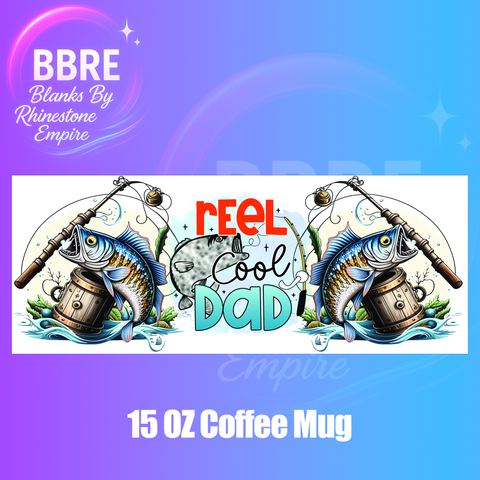 Fishing 15 OZ Cup Wrap