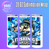 Fathers Day 20 OZ Sublimation Transfer