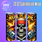 Fathers Day 20 OZ Sublimation Transfer