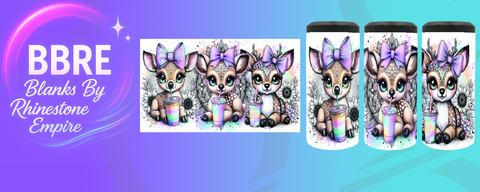 Deer Can Cooler Wrap