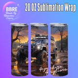 Motorbike 20 OZ Sublimation Transfer