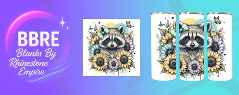 Raccoon 20 OZ Sublimation Print