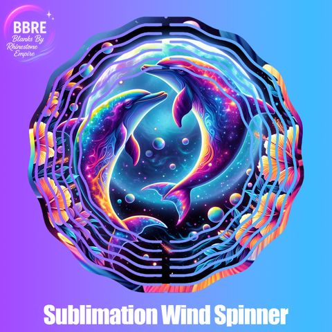 Dolphin Sublimation Wind Spinners