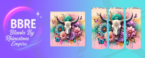 Cow Skull 15 OZ Sublimation Print