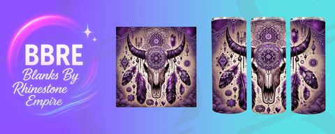 Cow Skull 15 OZ Sublimation Print