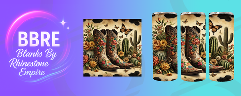 Cowboy Boots 15 OZ Sublimation Print