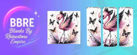 Flamingo 20 OZ Sublimation Print