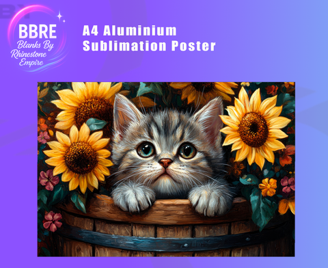 Kitten Sublimation Poster Horizontal