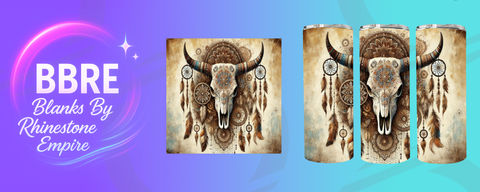Cow Skull 15 OZ Sublimation Print
