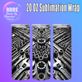 Motorbike 20 OZ Sublimation Transfer