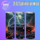 Motorbike 20 OZ Sublimation Transfer