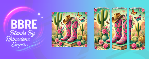 Cowboy Boots 20 OZ Sublimation Print