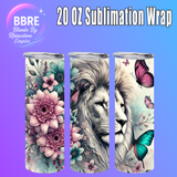 Lion 20 OZ Sublimation Transfer